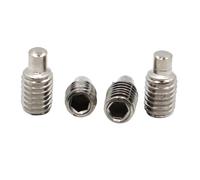 M3 M4 M5 M6 M8 DIN915 304 Stainless Steel Allen Head Hex Hexagon Socket Set Screw With Dog Point Grub Convex End Bolt(20mm,M5 10pcs)