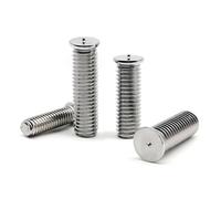 M3 M4 M5 M6 M8 M10 304 A2-70 Stainless Steel Stud Weld Spot Welding Screw Solder Point Bolt Metric Thread(6mm,M4 50pcs)