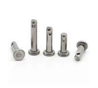 M3 M4 M5 M6 M8 M10 304 Stainless Steel GB882 Dowel Pin Flat Head Cylindrical Hole(M4 5pcs,40mm)