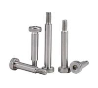 M3 M4 M5 M6 M8 M10 304 Stainless Steel Knurled Hexagonal Roller Bearing Profile Shoulder Screw Bolt(70mm,D8-M6(1Pcs))