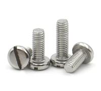 M3 M4 M5 M6 M8 M10 304 Stainless Steel Slotted Slot Cap Column Round Head Screw Bolt 40Mm M8x5pcs