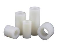 M3 M4 M5 M6 M8 M10 Black White Nylon Non-Threaded Spacer Hollow Standoff Washer Dia 3.2 4.2 5.4 6.2 8.2 10.5 20/40/50/100pcs(WHITE,LENGTH 5MM_50PCS M6 (OD 9MM))