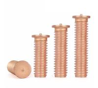 M3 M4 M5 M6 M8 M10 Carbon Steel Copper Plated Stud Welding Spot Solder Point Screw 40mm 5pcs M8