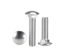 M3 M4 M5 M6 M8 M10 M12 304 Stainless Steel Carriage Bolt Truss Round Head Square Neck Screw Coach Bolt(45mm,M6-3pcs)