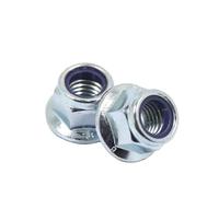 M3 M4 M5 M6 M8 M10 M12 A2 304 Stainless Steel Serrated Flanged Nyloc Nuts, Self-Locking Nyloc Nylock Nuts Nylon Insert Locking for Bolts, Screws, and Fasteners, DIY & Industrial Use (50, M8)