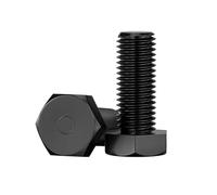 M3 M4 M5 M6 M8 M10 M12 Black Nylon Plastic Insulated External Hex Hexagon Head Bolt Screw(70mm,M4x30Pcs)
