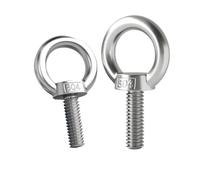 M3 M4 M5 M6 M8 M10 M12 DIN580 304 Stainless Steel Marine Lifting Eye Nuts/Screw Ring Eyebolt Hooking Nut Screws(Eye Screw,M3 x2pcs)