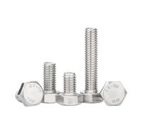M3 M4 M5 M6 M8 M10 M12 External Hex Head Screws 316 A4 Stainless Steel Marine Grade Outer Hexagon Cap Bolt 8mm-100mm(16mm,M6-5pcs)
