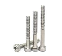 M3 M4 M5 M6 M8 M10 M12 M14 1~10pcs 304 Stainless Steel Hexagon Hex Socket Cap Head Half Thread Screw Bolt Long(45mm,M6X5)