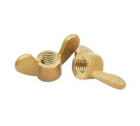 M3 M4 M5 M6 M8 M10 M12 M14 Brass Wing Nuts Copper Butterfly Nuts Hand Tighten Nut(10pcs,M3)