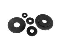 M3 M4 M5 M6 M8 M10 M12 M14 M16 Black Carbon Steel Large Size Flat Washer Plain Gasket 1/50pcs(10pcs M0x20x2)