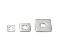M3 M4 M5 M6 M8 M10 M12 M14 M16 M18 M20 304 Stainless Steel Flat Washer Thicken Square Gasket(M3x20x1mm (20pcs))