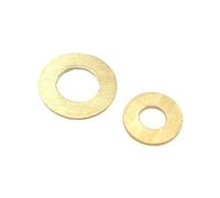 M3 M4 M5 M6 M8 M10 M12 M14 M16 M18 M22 M24 Brass Flat Washer Solid Brass Gasket Shim Copper Metal Meson Pad Spacer(M8 x 24mm(5pcs),Thickness 1mm)