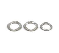 M3 M4 M5 M6 M8 M10 M12 M14 M16 M19 M21 M24 M27 M34 Wave Washers 304 Stainless Steel Black Wave Spring Washer(304 Stainless Steel,50pcs M6x12)