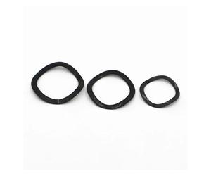 M3 M4 M5 M6 M8 M10 M12 M14 M16 M19 M21 M24 M27 M34 Wave Washers 304 Stainless Steel Black Wave Spring Washer(Black Carbon Steel,50pcs M4x8)