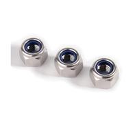 M3 M4 M5 M6 M8 M10 M12 M14 M16 M20 M24 M30 DIN985 316 A4 Stainless Steel Hex Hexagon Nylon Insert Self Lock Nut Nylock Locknut(M14-2 10pcs)