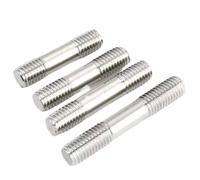 M3 M4 M5 M6 M8 M10 M12 M16 304 Stainless Steel Bolts Screw Double End Thread Rod Tooth Stick Dual Head Threaded Bar(40mm,M10-2pcs)