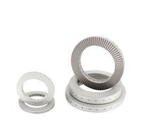 M3 M4 M5 M6 M8 M10~M22 304 Stainless Steel Double Deck Self-Locking Washer Wedge Shock Proof Gasket(M14 x10pcs)