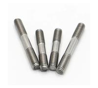 M3 M4 M5 M6 M8 M10 Rod Double Thread 304 Stainless Steel Screws Stud Bolts(40mm,M3 5pcs)