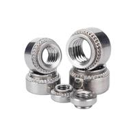 M3 M4 M5 M6 M8 M10 Self-Clinching Nut 316 A4 Stainless Steel CLS Insert Nutsert Press Rivnut Swage Nut Slab 0.8-3.2mm(M6-0(20pcs))