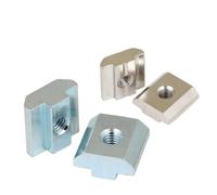 M3 M4 M5 M6 M8 M10 T Block Square nuts T-Track Sliding Hammer Nut EU20 EU30 EU40 EU45 Zinc Plated Carbon Steel(10pcs,EU20-M4)