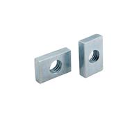 M3 M4 M5 M6 M8 M10 Zinc Plated Carbon Steel Rectangular Nut Slider Block for Aluminum Profile T Slot Framing Systems(50pcs- M4-15x8x2mm)