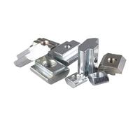 M3 M4 M5 M6 M8 T Block Square Nuts T-Track Sliding Hammer Nut for Fastener Aluminum Profile 4040 Slot 8 Aluminum Connector(40-M4)