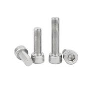 M3 M4 M5 M6 Pitch 0.35/0.5/0.75mm 304 Stainless Steel Fine Thread Hexgonal Hex Socket Round Cap Head Screw Allen Bolt 5/10PCS(10Pcs M3x0.35x12mm)