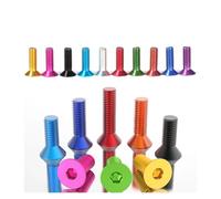 M3 M4 x6/8/10/12/14/16/18/20/25/30mm Aluminum Alloy Flat Head Socket Cap Screw Anodized Countersunk Head Allen Bolts Hex Drive(Sky Blue,M4x6 mm)