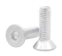 M3-M5 6061 Aluminium Alloy Hexagon Socket Screws Flat Countersunk Hex Bolts