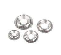 M3-M6 304 Stainless Steel Concave Convex Washer Gasket Set, 10-100Pcs Bowl Type Conical Countersunk Hollow Spacers(M4x13x2.5/10pcs)
