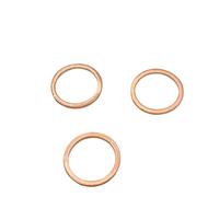 M3-M60 Red Copper Flat Gasket Sump Plug Seal Ring Shims Washers For Automotive Maintenance(1Piece M42X50X2.0)