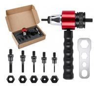 M3-M8 Electric Rivet Gun Adapter Kit, Nut Tool for Cordless Drill, Electric Rivet Nut Tool, Easy to Install Rivet Gun Adapter for Electric Rivet Gun Electric Nut Gun Adapter For DIY, Car Repair