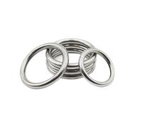 M3/M8 Solid O-Ring 304 Stainless Steel Seamless Welded Metal Connection Circle(WF8x 40(1pcs))