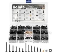 M3 Nuts and Bolts Set, 600 Pcs Hexagon Socket Head Cap, Hex Socket Cap Head Screws, Black Machine Screw Bolts and Nuts and Flat Washers Assortment Kit, for DIY Bicycle Motorcycle Repair