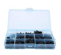 M3 Nylon Screw Nut Washer Standoff Assortment Kit, 310pcs Plastic Fasteners Set, High Precision Thread for Electronics DIY Projects, Includes Male Female Female Standoffs in Multip (Black-M3 nylon