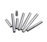 M3 Round Aluminum Standoff Column Rods, Internal Thread Cylindrical Pin Female Thread Locating Dowel Pin OD 6mm Length 6-100mm(M3x30 -D5 10pcs)