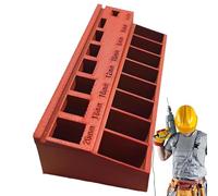 M3 Screw Sorter Tray, Nut And Bolt Storage Organizer, 7 Measuring Length Sorter Tray For Precision Organization, Tool Compartment Organizer Trays Tool Box For Workshop, Closet 17.6x7.3x3.2cm