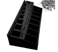 M3 Screw Sorter Tray, Nut And Bolt Storage Organizer, 7 Measuring Length Sorter Tray For Precision Organization, Tool Compartment Organizer Trays Tool Box For Workshop, Closet 17.6x7.3x3.2cm