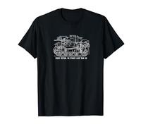 M3 Stuart WW2 Light Tank Cross Section Diagram T-Shirt