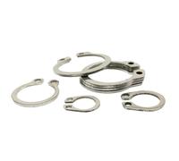 M3 to M40 304 Stainless Steel 65mn Manganese Shaft Retaining Snap Ring Washer Bearing C Type External Circlip 10/50pcs(304 stainless steel,M10 50pcs)