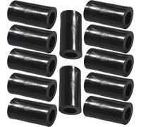 M3 x 30mm Black Nylon Spacers Standoff Washers, Pack of 12 - Cylindrical Insulating Plastic Bushing for PCB, Electronics, Motherboard, Robotics & DIY
