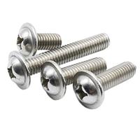 M3 x 30mm Phillips Drive Pan Washer Head Machine Screw Stainless Steel Pack 100-piece