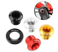 M30 Self-Extracting Crank Bolt Kit for SRAM DUB Bike Bicycle | Aluminum Alloy Cap and Gasket Set Black Red Gold Silver Lightweight 5.1g MTB Road Cycling Maintenance Spare