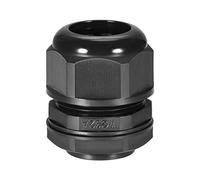 M32 3 Hole Cable Gland IP68 Waterproof Adjustable Nylon Seal Backnut for 7.7-10mm Diameter Wire