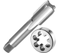 M32 Metric Thread Tap and Die Set, 0.75-3.5mm Pitch High-Speed Steel Right Hand Machine Thread Tap Round Dies(M32x0.75)