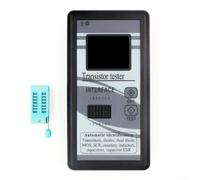 M328 transistor tester with 128x160 graphic screen, supports automatic detection for diodes, transistors, MOSFETs, thyristors, and passive components (Black)