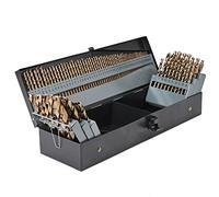 M35 5% Cobalt Drill Bits Set 115PCS (1/16"-1/2", A-Z, 1-60), Straight Shank Jobber Drill Bits, Metal HSS Twist Drill Bits for Stainless Steel Hard Metal and Cast Iron