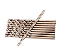 M35 Cobalt Drill Bit Set, 10pcs HSS-CO Twist Drill Bits 1.0-5.0mm for Stainless Steel, 135-Degree Split Point Tip Drill Bits Set for Metal Drilling, High Speed Steel Drill Set