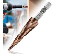M35 Cobalt HSS Step Drill Bit, Titanium Spiral Flute Shank Step Bit for Stainless Steel (3-13mm 11-Step) Hole Drilling Cone Cutter Cut Tool Stepped Up Bit for DIY Lover Sheet Metal Plastic Steel Plate